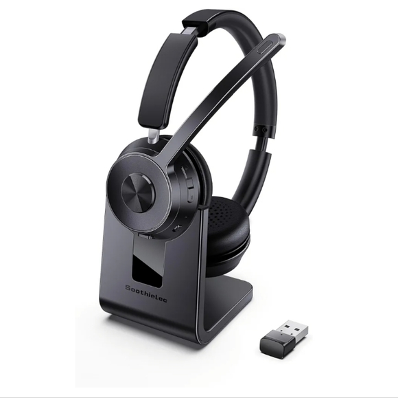 Wireless , Bluetooth Headset with Noise Canceling Microphone, Mic & USB dongle - Picture 3 of 7